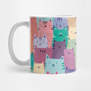 Pastel cats Mug